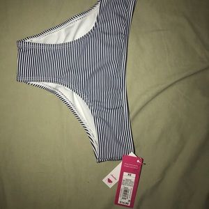 Brand New Striped Cheeky Bikini Bottoms